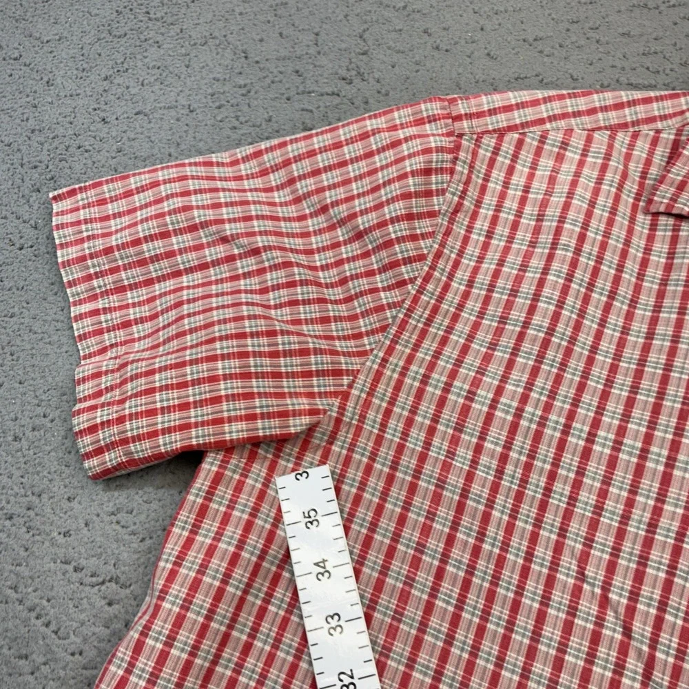 Vintage Polo Ralph Lauren Shirt Mens Large Adams Camp Collar Plaid Pocket USA